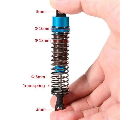 Aluminum Alloy Smooth Front Rear Shock Absorber For 1/10