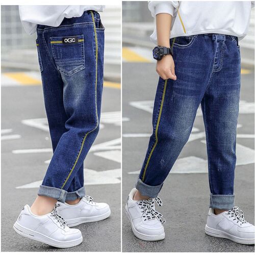 IENENS Autumn Boys Jeans Clothes Kids Cowboy Long Pants Chi