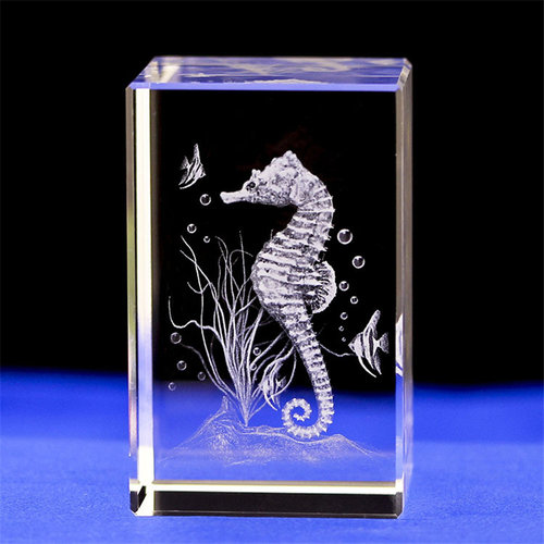 Mini K9 Crystal 3D Internal Sculpture Inter-engraving Animal