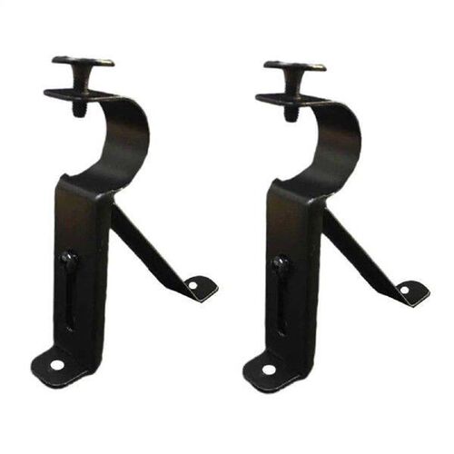 5X 2Pcs Curtain Rod Brackets Universal Support Rack for 1in