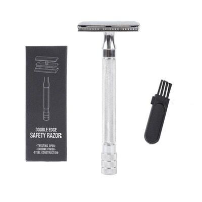 Classic Men Shaver Adjustable Safety Razor Double Edge Stain