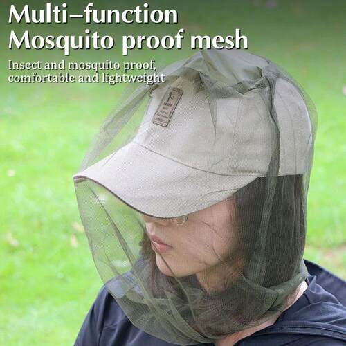 2 Pcs Outdoor Fishing Cap Anti Mosquito Insect Garden Beekee