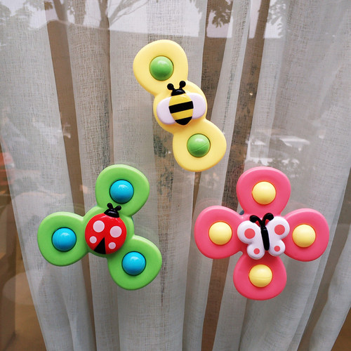 1pcs Baby Cartoon Fidget Spinner Toys Colorful Insect Gyro E