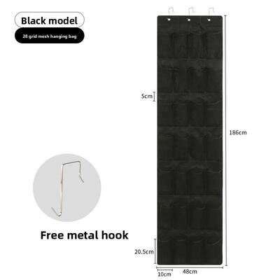 Over The Door Shoe Rack with 24 Large Mesh Pockets Hanging S