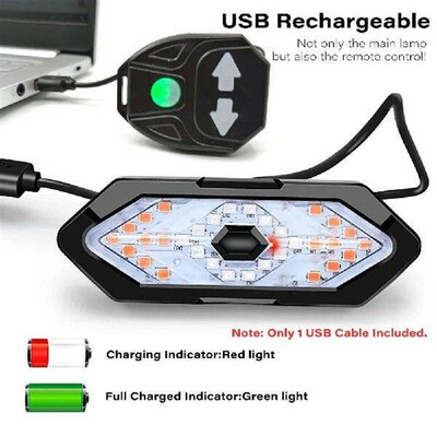 Bike Tail Light Wireless Bicycle Turn Signal Rear Light LED