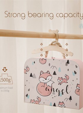 10/5pcs Wooden Baby Clothes Hangers Tops Washcloths Coat Han