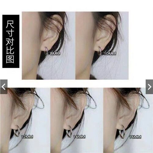 16225 Stainless Steel Coil Earring Round Earring Stud for Me