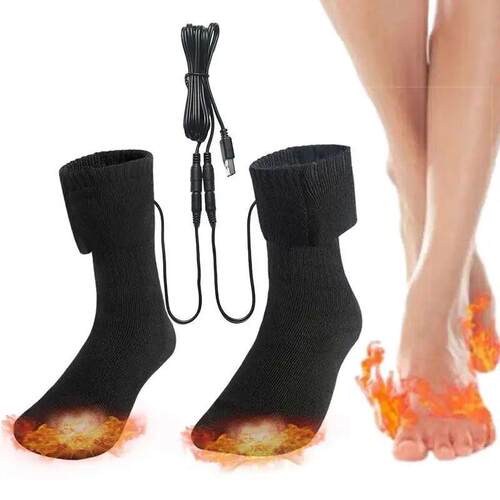 Heated Socks Rechargeable USB Electric Heated Socks Warm Cot