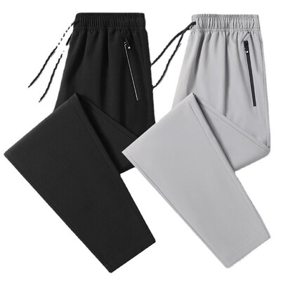Pants Mens Summer Thin Loose Dosing Nine-point Straight Men