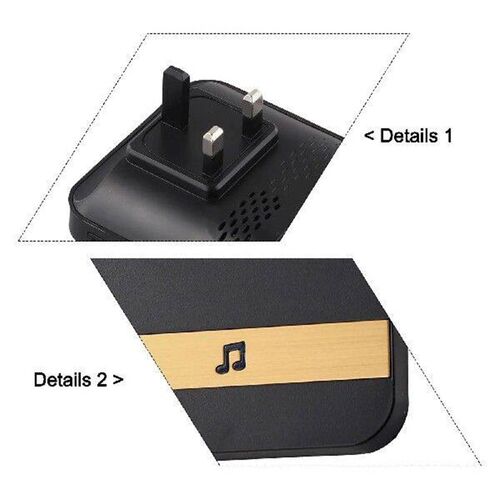 Adjustable Volume Doorbell Chime 81 X 81 X 20 Mm Video
