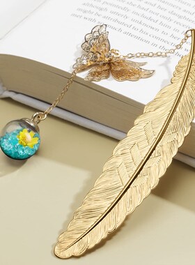Metal feather bookmark Gifts for teacher lady Gift Christmas