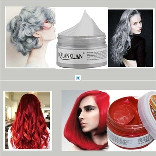 Fashion Temporary Color Dye Mud Salon Hair Wax Cream