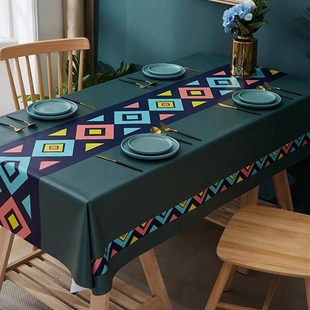 Table cloth waterproof,oil proof and wash free PVC table mat