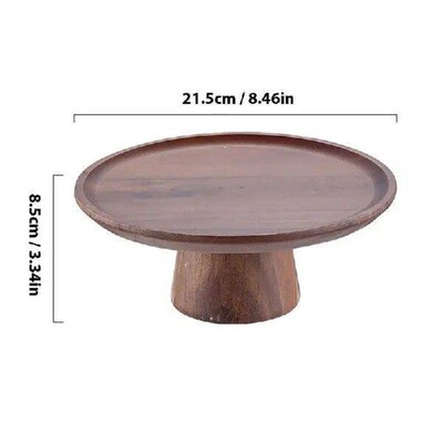 Multiuse Cheese Board Serving Tray Wood Cake Stand Cupcake