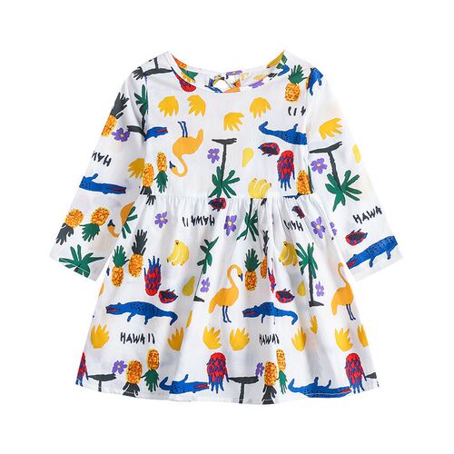 Spring Autumn Longsleeve Dress for Girls 2025 Kids Floral Co
