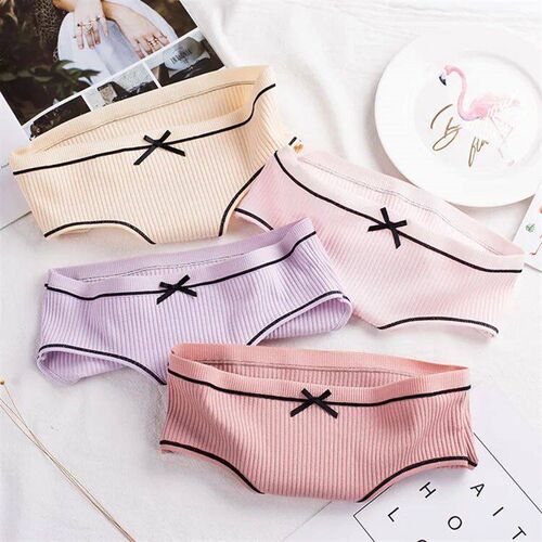 Cotton Underwear Women Briefs Thread Comfortable Breathable