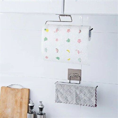 Kitchen Paper Roll Holder Bathroom Toilet Pape Storage Rack