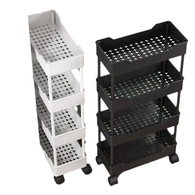 Kitchen storage rack bathroom Shelf Trolley iron shelves