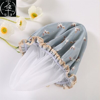 Shower cap for womens double thick waterproof shower cap