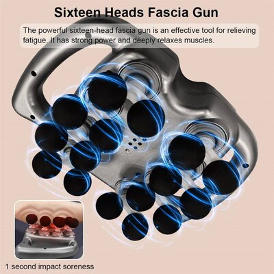 Fascia Gun Muscle Massage Gun Sixteen High Frequency Neck Sh