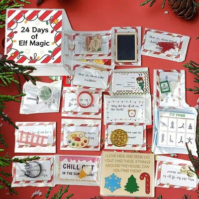 24 Days of Elf Magic Kit Activities Props Kit Fun party Acce