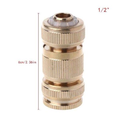 Brass Tap Hose Connector Garden Pipe Joint Extension Garden