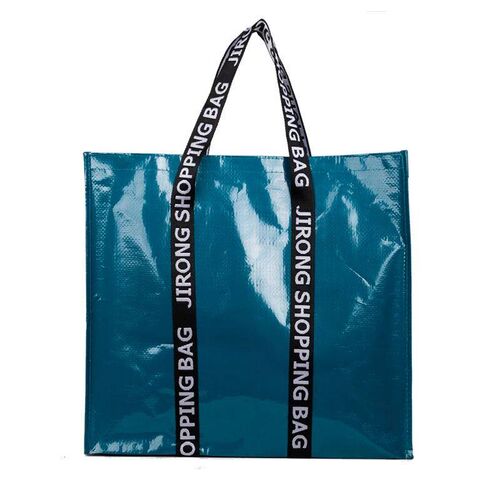 Newest Color PP Woven Shopping Bag Foldable Reusable Tote Fo