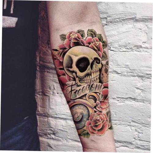 LC-811/ Big Tattoo Sticker Cool Halloween Fake Arm Sleeve1