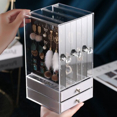 Jewelry storage box Necklace earrings earrings earrings earr
