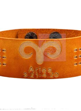 。Twelve constellations wide leather brlet personality tend
