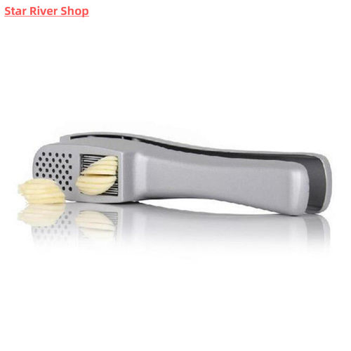 2 in 1 Multifunctional Manual Garlic Press Mincer Zinc Alloy