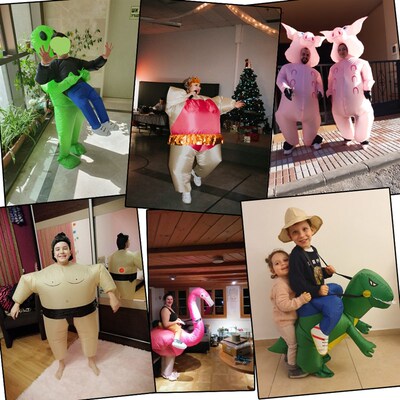New Inflatable Dinosaur Costume Alien Sumo Party Costumes Un