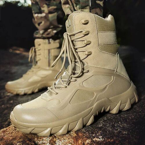 New Men Motorcycle Tactical Boots Work Army Desert Safety Cl
