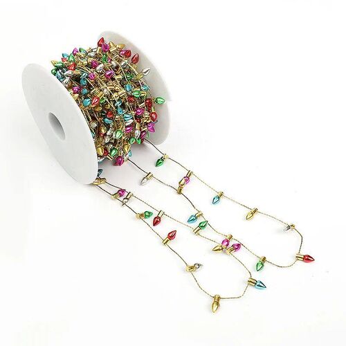 5/10Meters Christmas Garland Colorful Fake Bulbs Fairy Light
