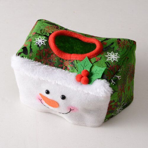 Christmas decorative tissue paper cover ornament圣诞纸巾套