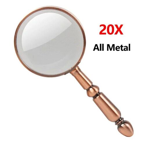 20X Portable All-Metal Magnifier Retro Portable Optical Magn
