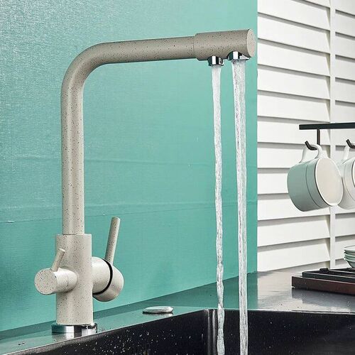 Black Grey Waterfilter Tap Kitchen Faucets Mixer Drinking Wa