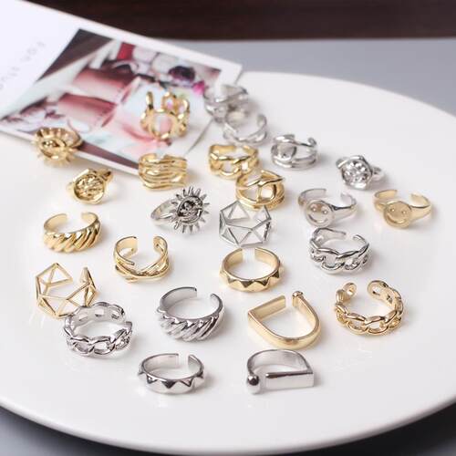 New Vintage Men Face Sun Smile Flower Chain Adjustable Openi