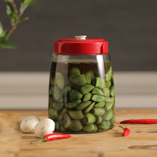 居元素思密达玻璃腌制罐食品级带盖食品密封罐腌咸菜腊八蒜玻璃瓶
