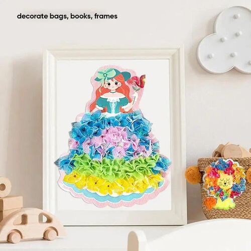 Poke Art DIY Painting er Craft Toy Kid Art Girls Poking Prin