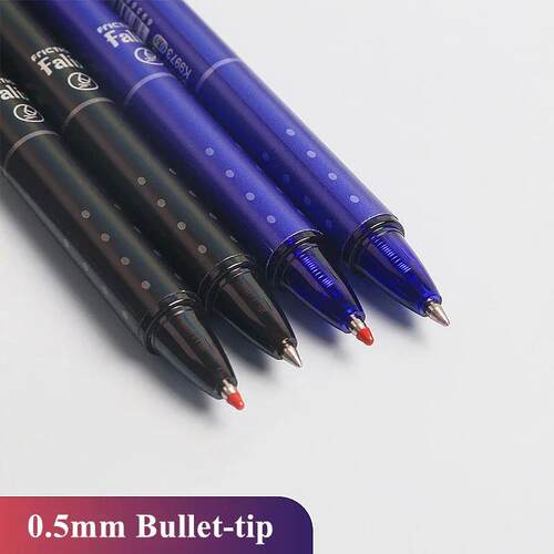 0.5mm Retractable Erasable Gel Pens Set with Refills Black B