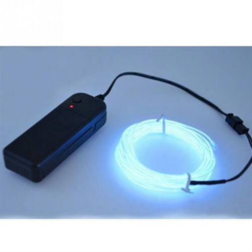 New 1 2 3 5M Flexible Led Neon Light Glow EL Wire Rope Tube