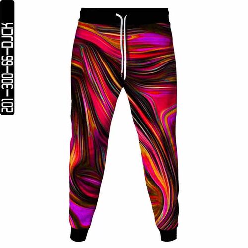 New sweatpants colorful geometric figures digital D mens ca