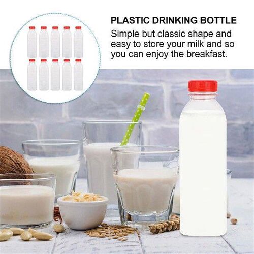 Clear Milk Bulk Containers Drink Bottle Juice Bottles Empty