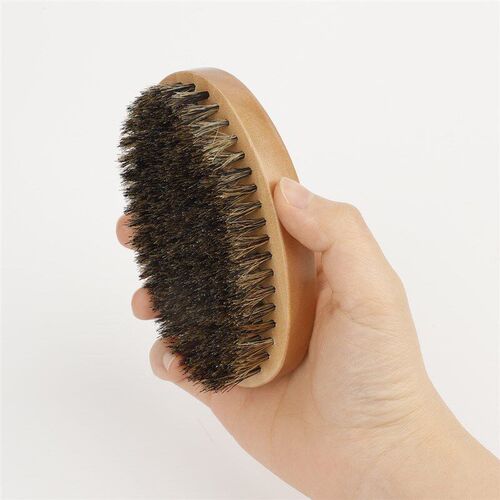 Solid Wood Boar Bristle Beard Brush Mens Retro Pomade Stylin