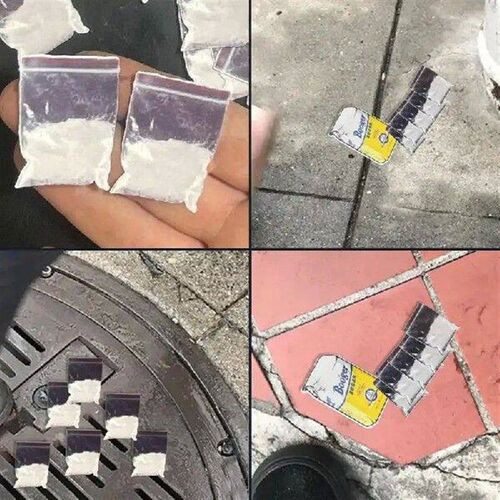 10Pcs Little Blow Baggie Joke Stickers April Fool Prank