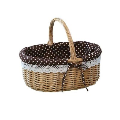 Fruit Basket Gift Storage Picnic Bag Food Bread Container