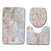 Set Mat Bathroom Carpet Toilet 1Pcs Rug Bath