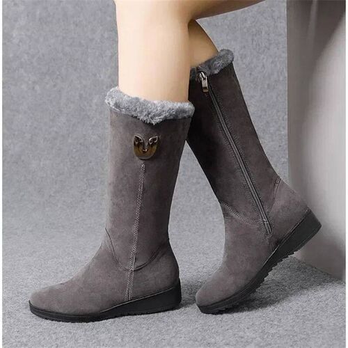 Warm Chelsea High Boots Women 2023 New Winter Shoes Woman Fl