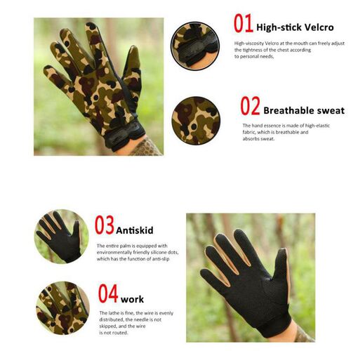 Mens Tactical Gloves Summer Breathable Outdoor Riding Glove